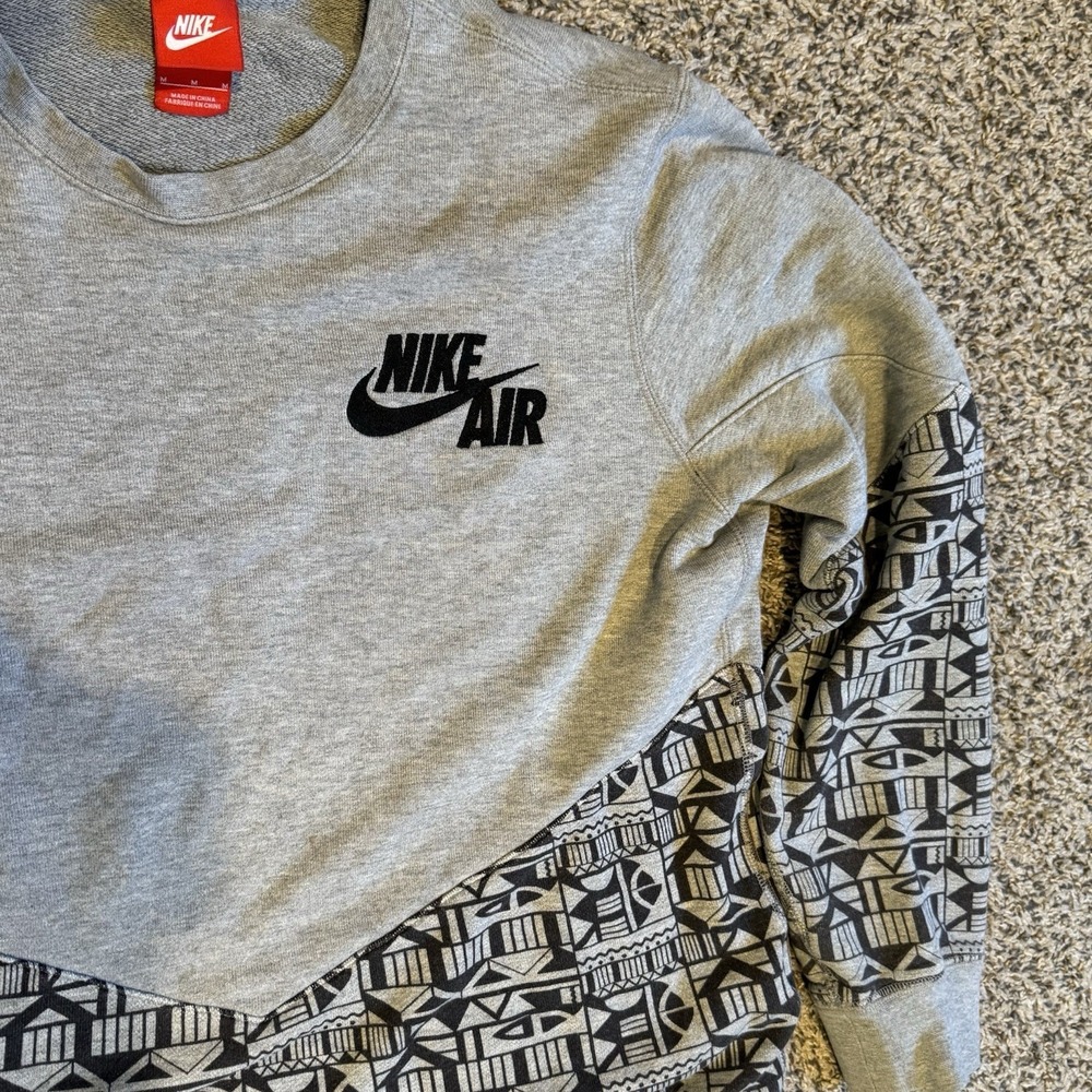 NIKE MEN'S BB PIVOT PRINT CREW SWEATSHIRT 612909-063 Size Medium, M - Picture 3 of 5